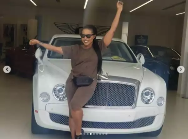 Linda Ikeji Buys A 120 Million Bentley Mulsanne For Her Son. See Photos